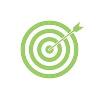 Light green bullseye dart target icon. Dart target goal marketing sign. Arrow dart logo vector. Winner dart sign. vector