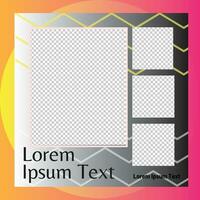 Editable square banners. Post template design. Social Media Post Promotion. Web ads. Sale post design premium vector illustration