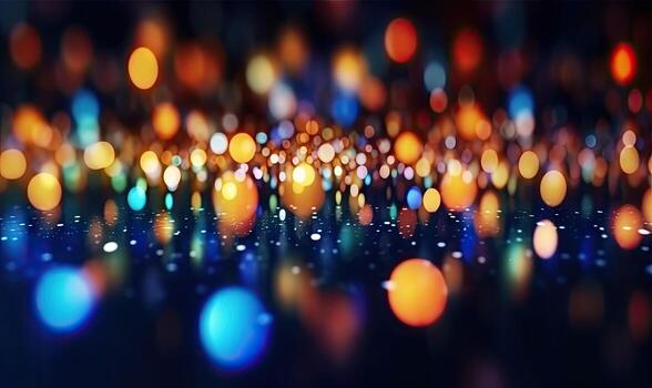 ligero mediante mojado ventanas noche festival antecedentes. para bandera, tarjeta postal, libro ilustración. creado con generativo ai herramientas foto