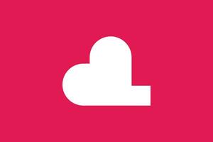 Letter Q love trendy vector logo design
