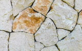 Beautiful wall stone and floor or ground texture pattern Mexico. photo