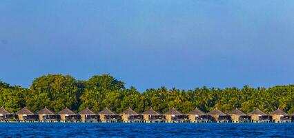 Kuramathi Maldives tropical paradise island view from Rasdhoo Maldives. photo