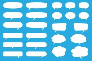 Speech bubbles. Speak bubble text, cartoon chatting box, message box. Cartoon balloon word design. vector