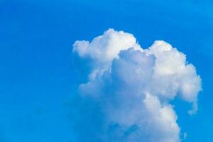 Explosive cloud formation cumulus clouds in the sky in Mexico. photo