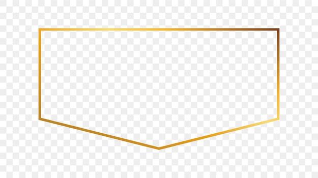 oro brillante marco aislado en antecedentes. brillante marco con brillante efectos vector ilustración.