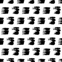 Seamless pattern with dark hand drawn scribble smear on white background. Abstract grunge texture. Vector illustration