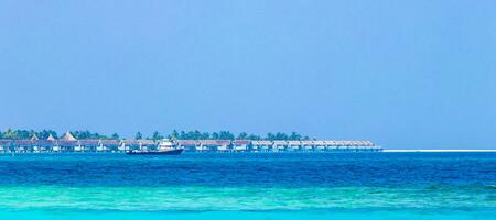 Kuramathi Maldives tropical paradise island view from Rasdhoo Maldives. photo