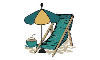 Beach Chair California Surfing Design, California Surfing Boats Colorful Beach SVG Illustration Design, Hello, Summer California Beach Vector T-shirt Design.