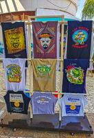 Playa del Carmen Quintana Roo Mexico 2023 Clothing shirts accessories souvenirs shop in Playa del Carmen Mexico. photo