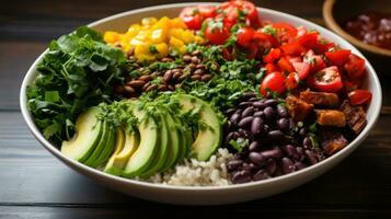 Buddha bowl. wholesome, satisfying, and colorful photo