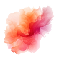 Rosa und Orange abstrakt Aquarell gestalten isoliert png