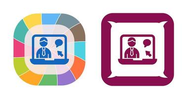 Online Interview Vector Icon