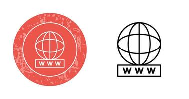 Unique World Wide Web Vector Icon