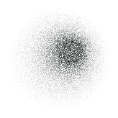 Gritty texture sand on transparent background.Monochrome noise halftone, grit pattern.Vector isolated illustration