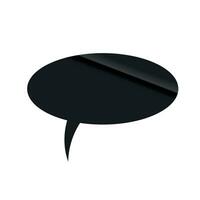 Text and speech in a black balloon for chat. Cloud icon, bubble doodle. Flat vector illustrations isolated in background.