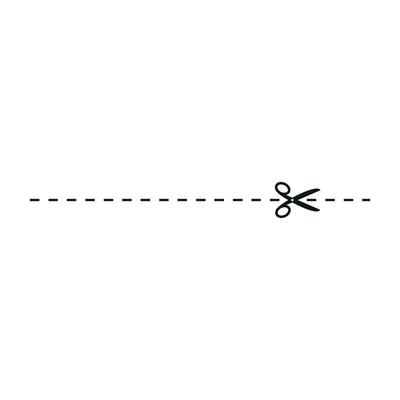 Cut line icon with scissor, cut here guidance, scissors and dash. Coupon mark and symbol for cropping, signifying voucher. Flat vector illustrations isolated in background.