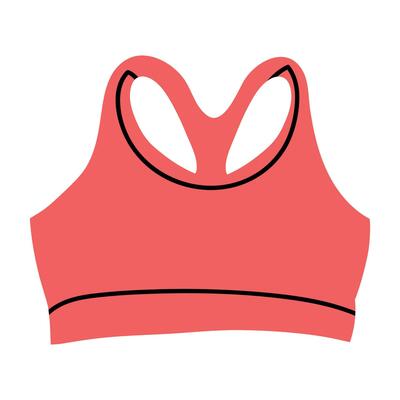 Sport bra icon outline vector. Fashion gym 15213112 Vector Art at Vecteezy