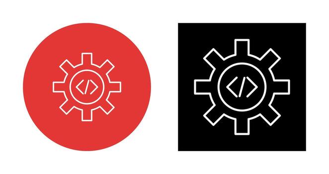 icono de vector de optimización de código único