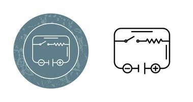 icono de vector de circuito eléctrico