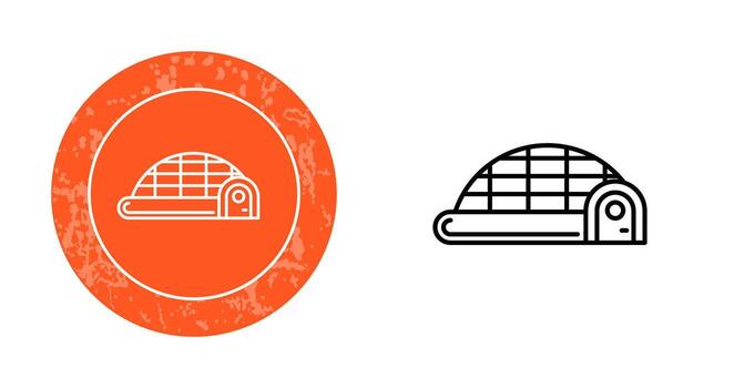 icono de vector de iglú