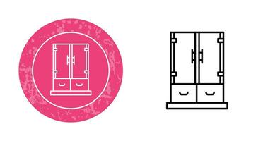 icono de vector de cajón de gabinete