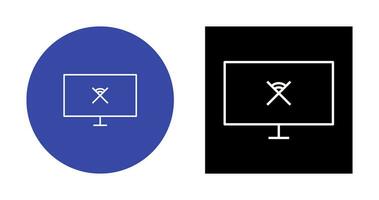 Unique Disconnected Network Vector Icon