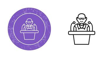Unique Lecture Vector Icon