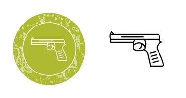 icono de vector de pistola única