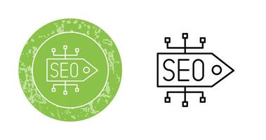 icono de vector de etiqueta seo