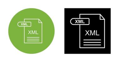 icono de vector xml