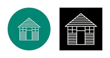 Wood Cabin Vector Icon