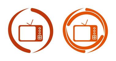 TV Set Vector Icon