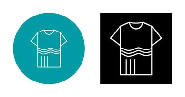 T Shirt with lines Vector Icon