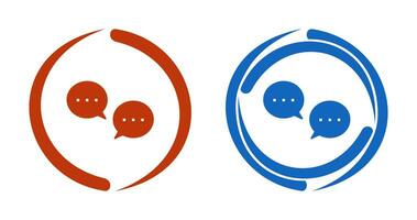 Unique Conversation Bubbles Vector Icon