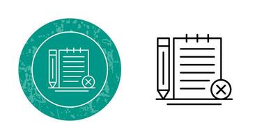 Unchecked Notes Vector Icon