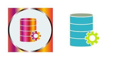 Unique Database Management Vector Icon