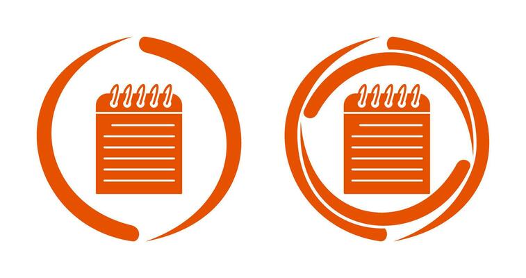Unique Note Vector Icon