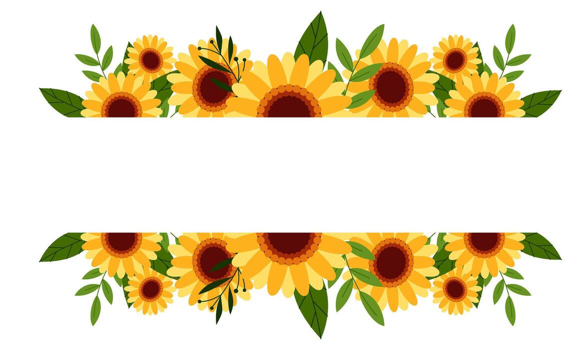 Printable Sunflower Border Clip Art Printable Sunflower Border Clip Art