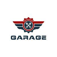 auto garaje vector diseño logo