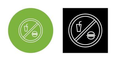 No Food or Drinks Vector Icon