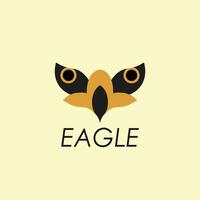 Eagle eye logo symbol flat design vector