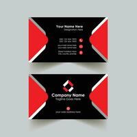 Modern creative business card design template Free vector visiting card