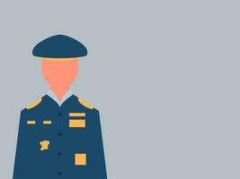 flat design for Indonesian National Army Day vector