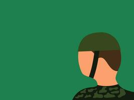 flat design for Indonesian National Army Day vector