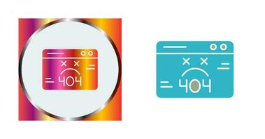 404 Error Vector Icon