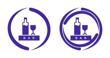 Unique Bar Sign Vector Icon