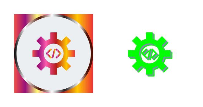 Unique Code Optimization Vector Icon