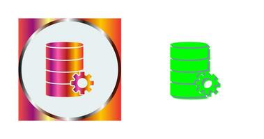 Unique Database Management Vector Icon