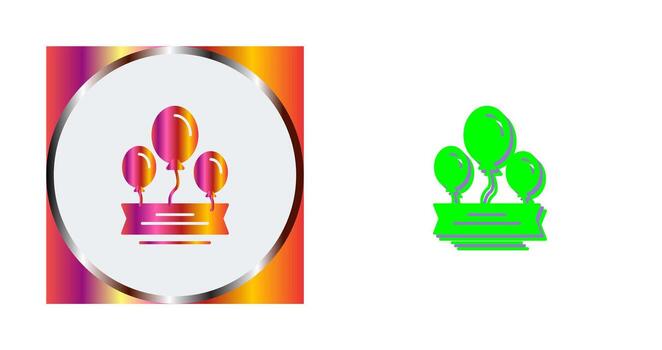 icono de vector de globos