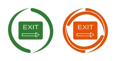 Unique Exit Vector Icon